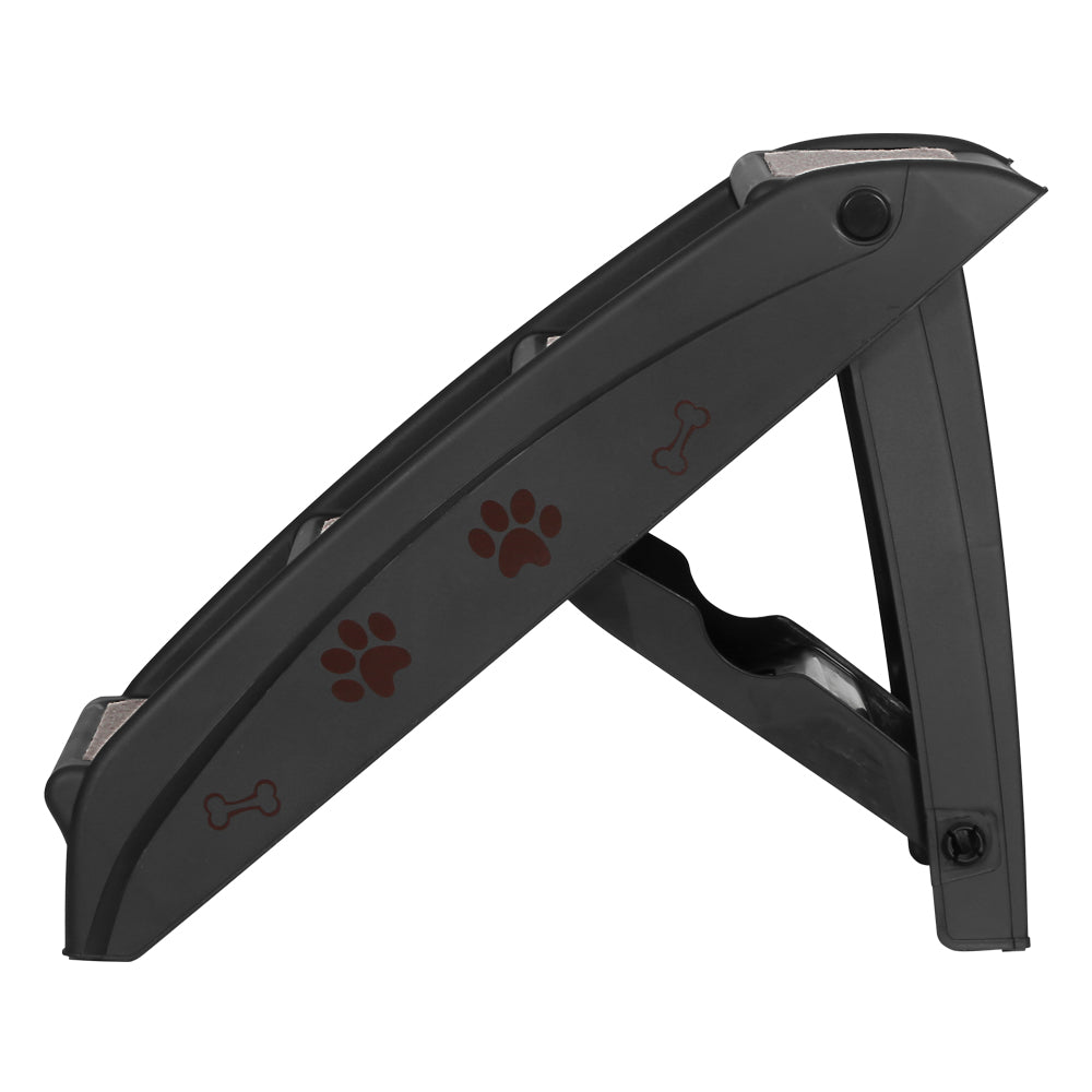 Pet Dog Ramp & Stairs for Bed, Sofa, Car – Portable & Foldable, Black