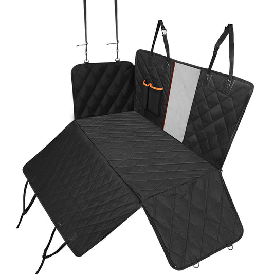 Pet Car Seat Cover – Waterproof Dog Hammock Protector with Non-Slip Mat and Safety Belt